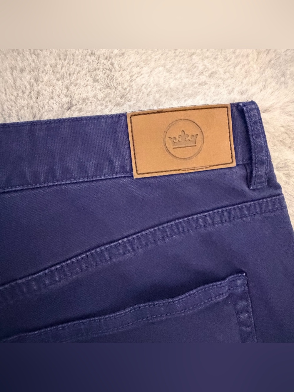 Peter Millar Men's luxury Blue Pants Size 38 Preowned - Picture 5 of 8